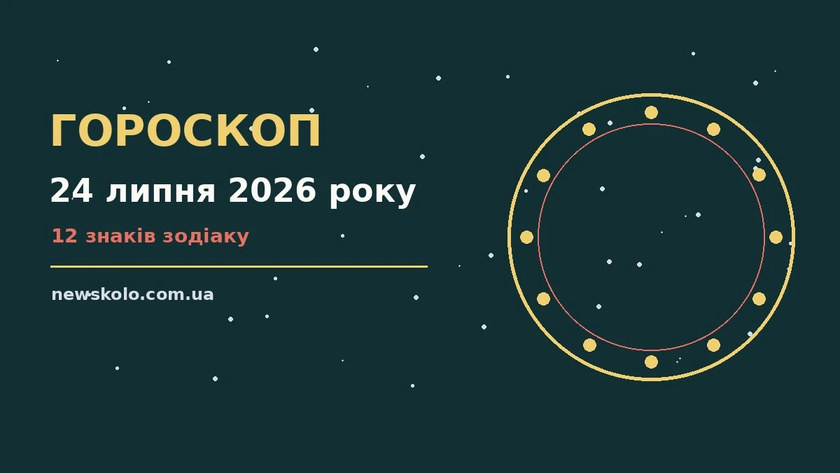 Зодіакальний знак на тлі ранкового неба як ілюстрація гороскопу на 24 липня 2026 року