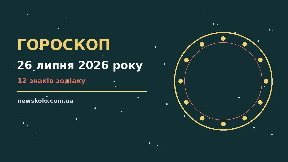 Недільний гороскоп на 26 липня 2026 року: енергія дня, корисні звички та підказки для кожного знака Зодіаку