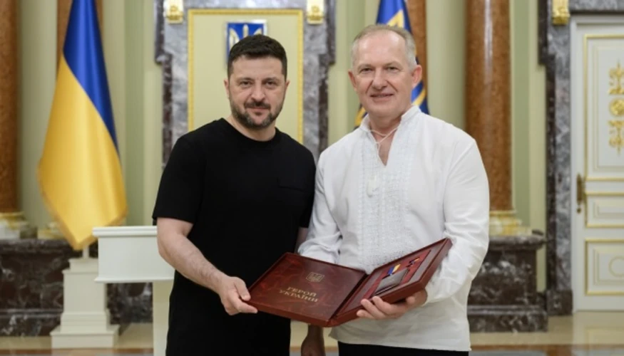 Гендиректор лікарні ім. Мечникова Сергій Риженко (фото: Микола Лукашук via Telegram, за даними NV).