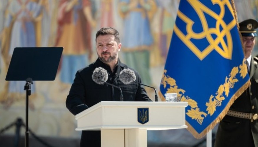 Володимир Зеленський під час брифінгу 15 липня 2026 року