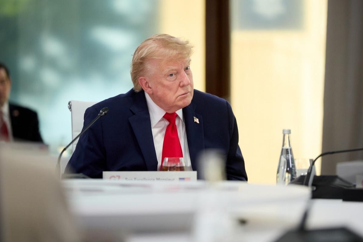 Дональд Трамп під час виступу на саміті НАТО в Анкарі