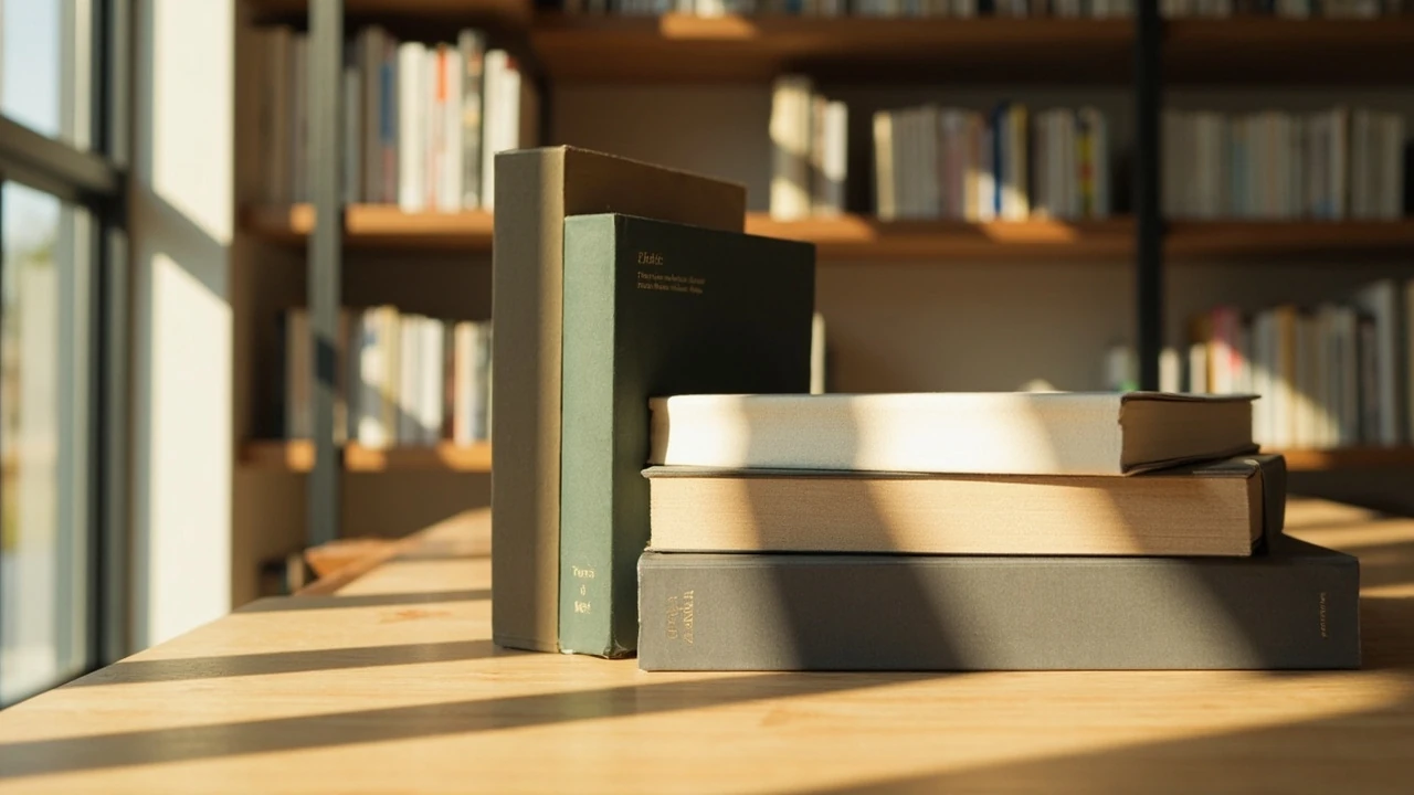 Книжки на столі в книгарні, ілюстрація до матеріалу про Букшеф