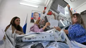 ЦВК РФ: «Єдина Росія» набирає 57,54% після обробки 13,88% протоколів на «виборах» до Держдуми
