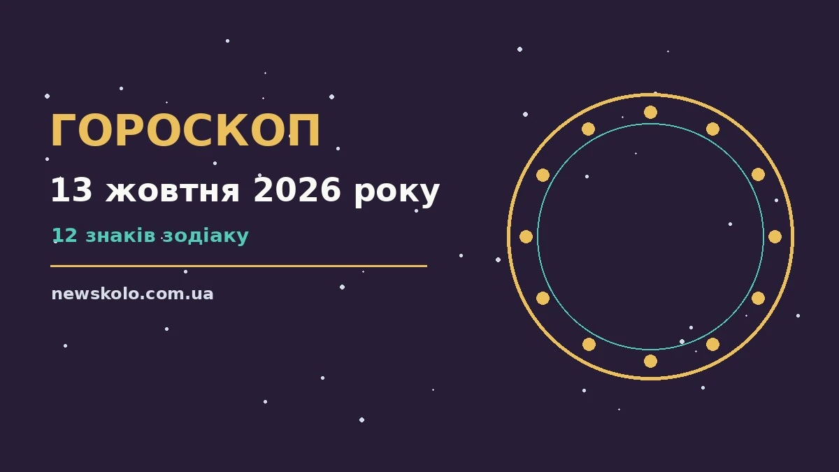 Астрологічний гороскоп на 13 жовтня 2026 року: символи знаків зодіаку, записник із планами та кавою на столі