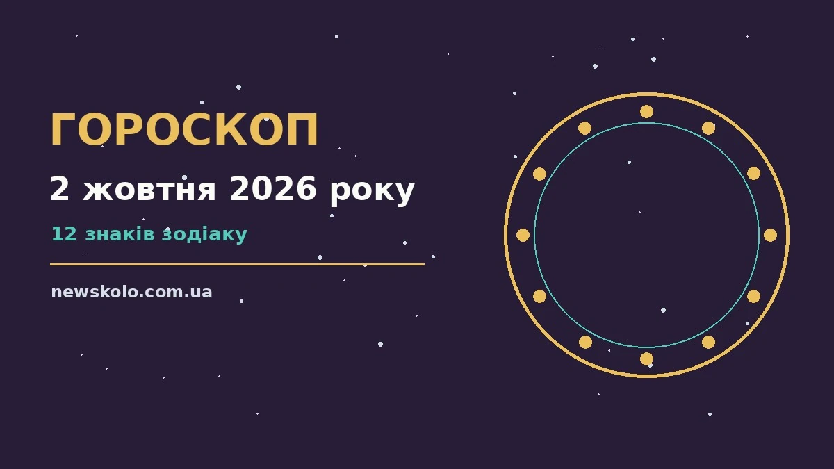 Гороскоп на 2 жовтня 2026 року: поради для дванадцяти знаків Зодіаку