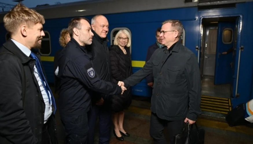 Прем'єр-міністр Фінляндії Петтері Орпо під час візиту до Києва 22 жовтня 2026 року
