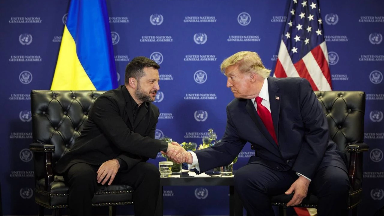 Володимир Зеленський і Дональд Трамп під час зустрічі